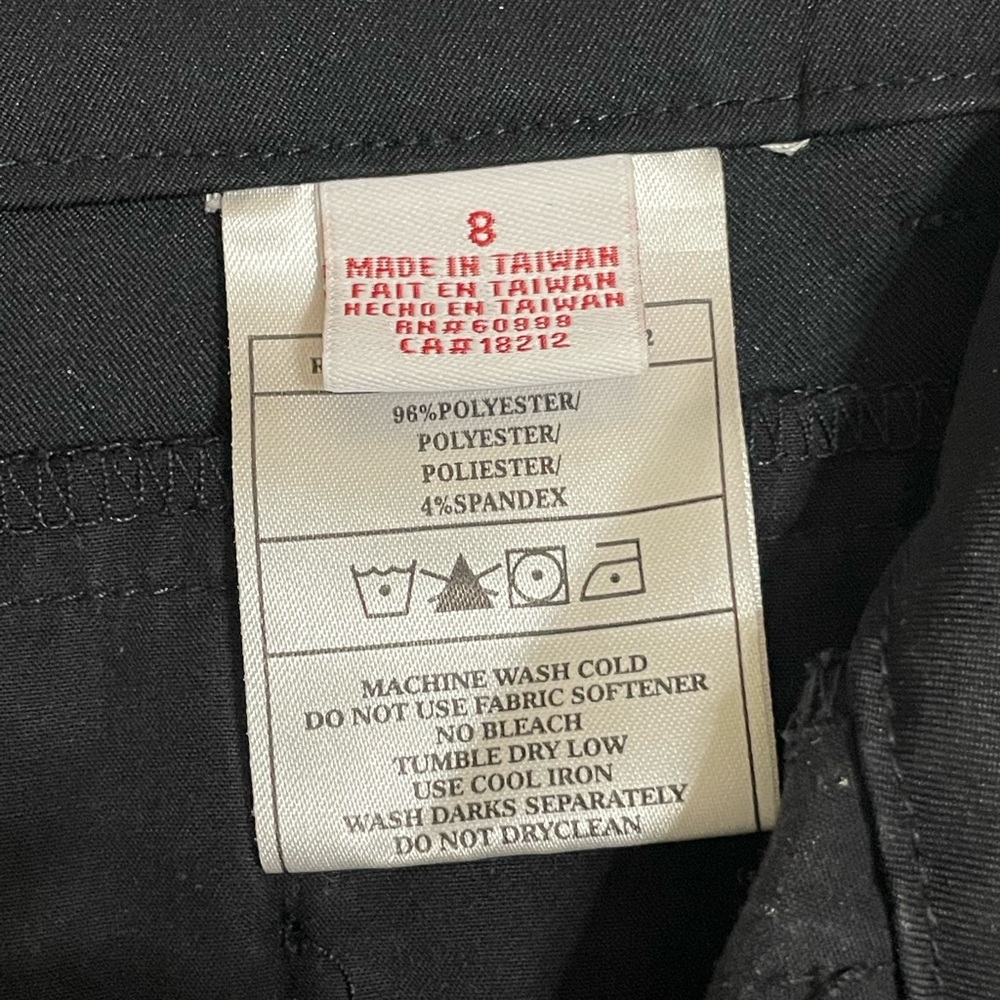 ANTIGUA Desert Dry Womens Black Sun/Outdoors Bermuda Shorts Size 8 - Picture 12 of 12